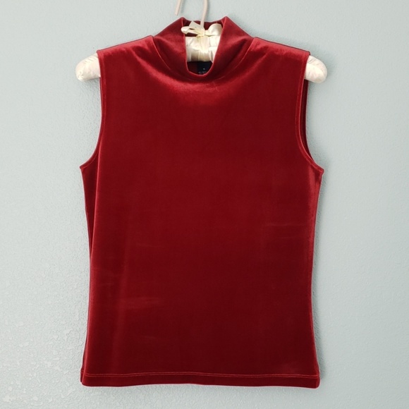 Ann Taylor Factory Sleeveless Velvet Top - Picture 3 of 4